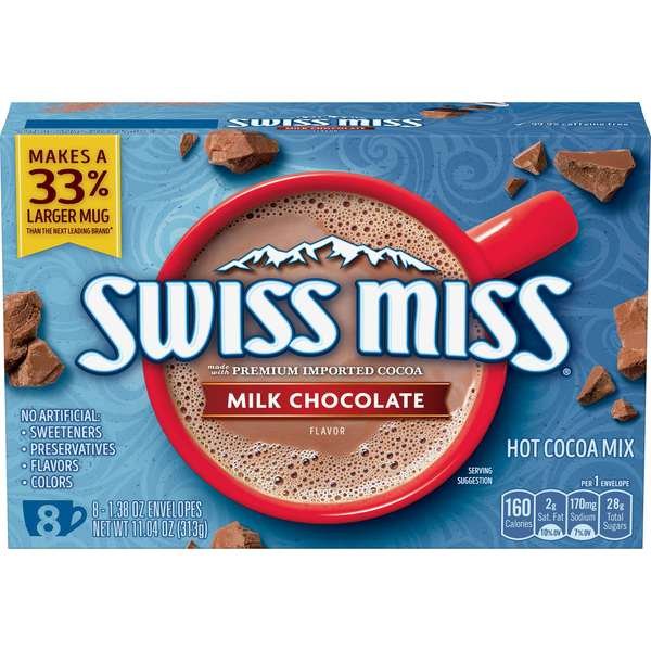 Swiss Miss Hot Cocoa Mix Milk Chocolate, PK12, Swiss Miss, Mfr#: 7092047633